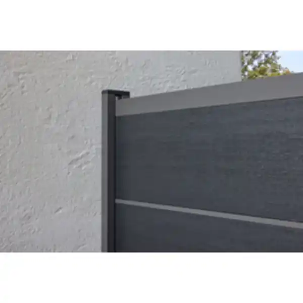 Bild 2 von Mr. GARDENER Wandanschlussprofil »Turino/Donatus«, 25x68x2000 mm (BxTxH), anthrazit f. Turino/Donatus