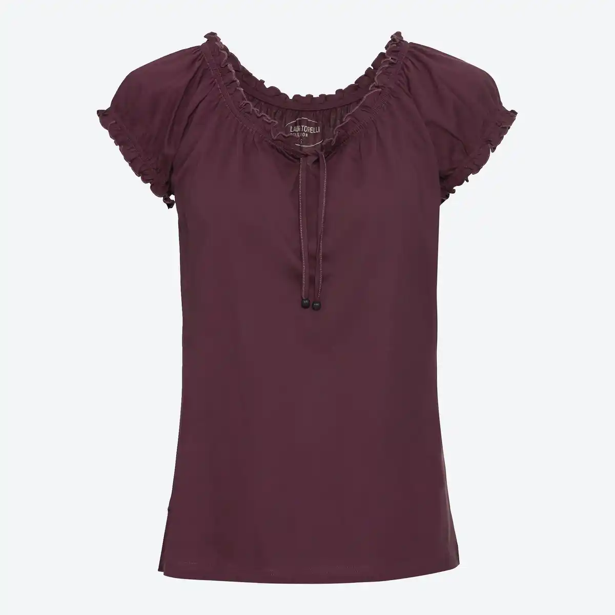 Bild 1 von Damen-T-Shirt mit Carmen-Ausschnitt