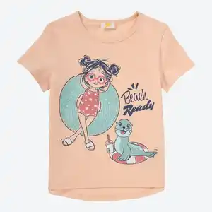 Kinder-Mädchen-T-Shirt mit hohem Baumwollanteil