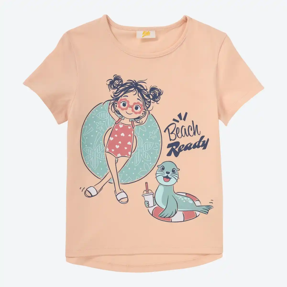 Bild 1 von Kinder-Mädchen-T-Shirt mit hohem Baumwollanteil