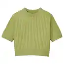 Bild 1 von UP2FASHION WOMEN Damen Kurzarm-Pullover, Grün, S 36/38