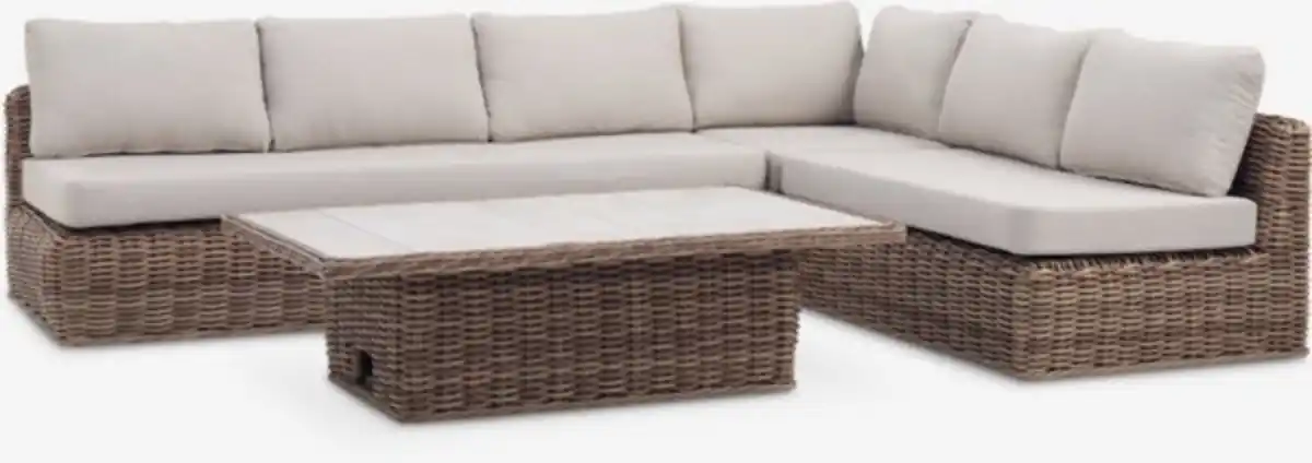 Bild 1 von Lounge-Set EJER 6Pers. schnelltrocknend natur