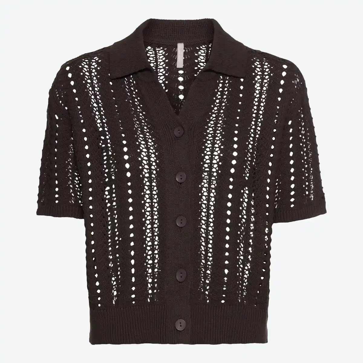 Bild 3 von Damen-Poloshirt in Ajour-Strick