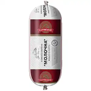 Brühwurst aus Schweinefleisch "Molochna" ukrainischer Art, f...