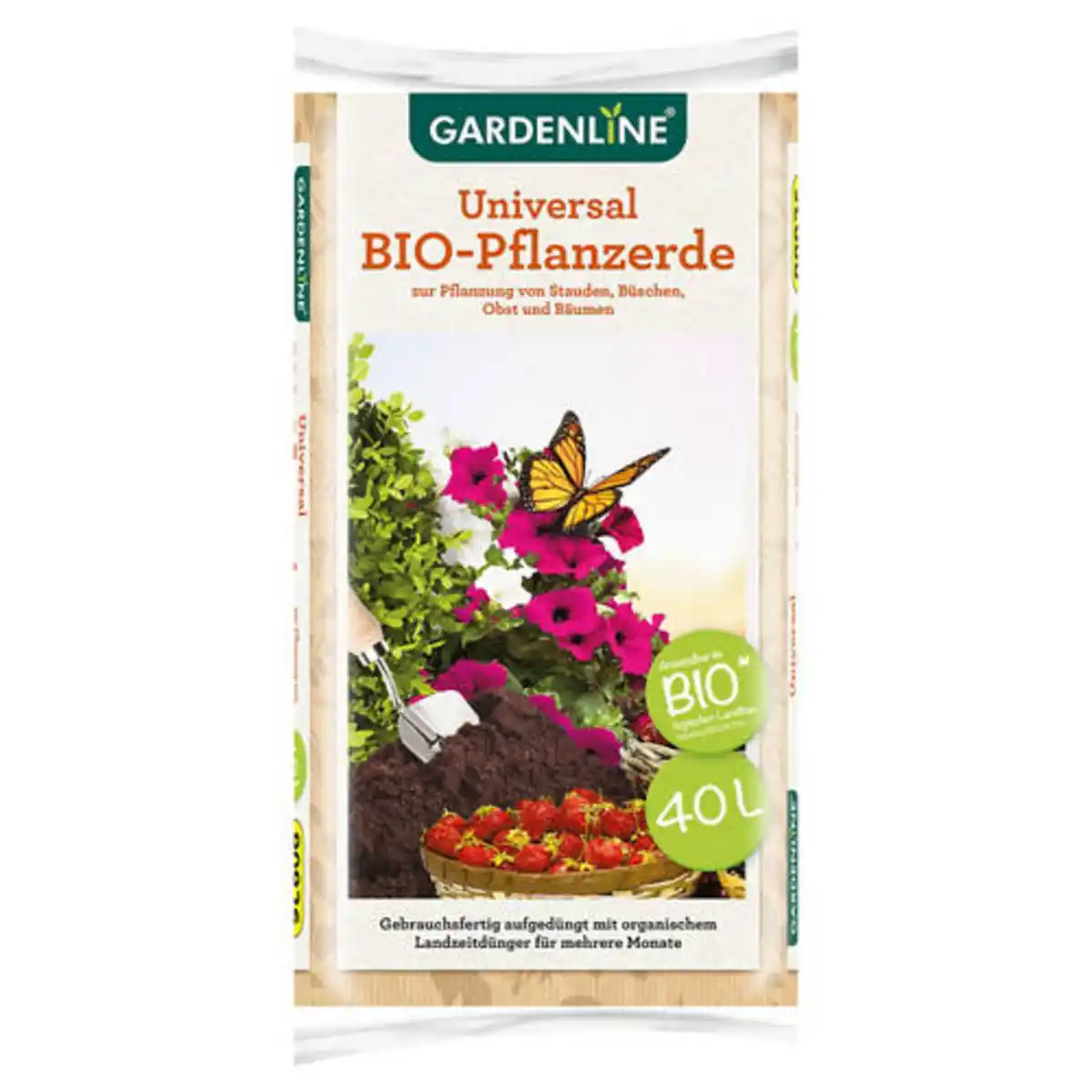 Bild 1 von GARDENLINE Universal-Bio-Pflanzerde 40 l
