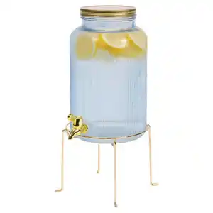 CROFTON Glas-Getränkespender oder Gläser, Spender, Blau