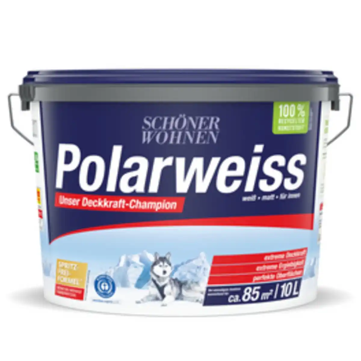 Bild 1 von SCHÖNER WOHNEN FARBE Innenfarbe »Polarweiß«, Weiß, matt