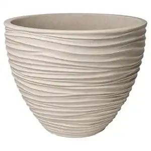 BELAVI Rillen-Pflanztopf, Klein, Düne, Sand