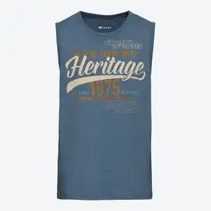 Herren-Muskelshirt in Melange-Optik