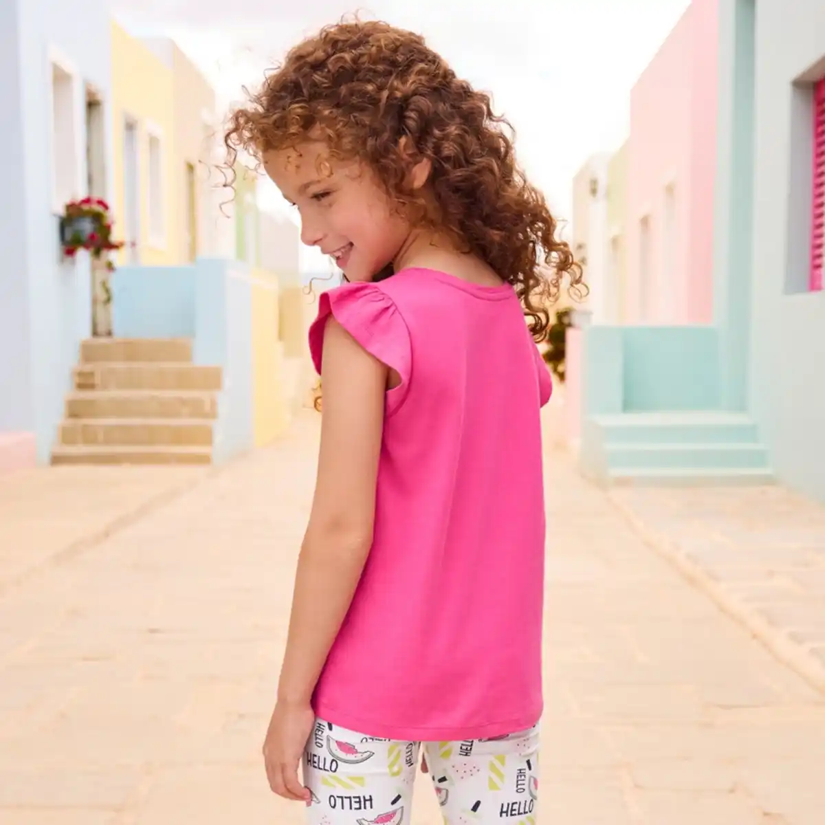 Bild 4 von Kinder-Mädchen-T-Shirt aus Baumwolle, 2er-Pack