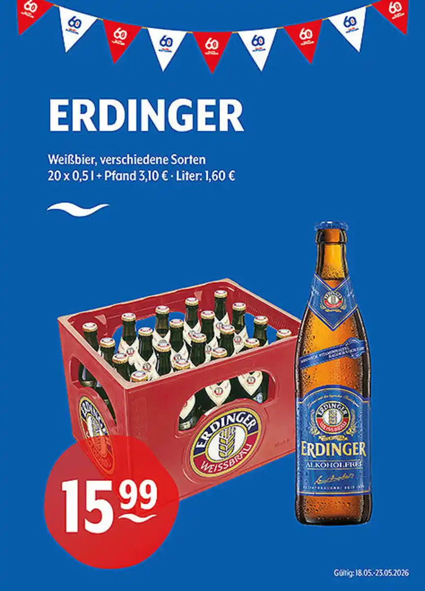 Bild 1 von ERDINGER Weißbier verschiedene Sorten