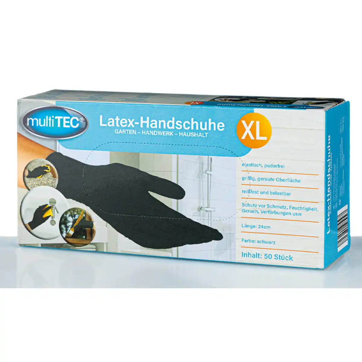 Bild 1 von Multitec Puderfreie Latex-Handschuhe 50er