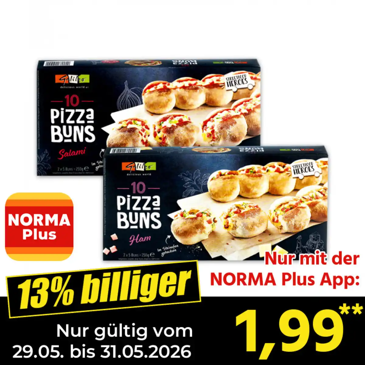 Bild 1 von Galileo Pizza Buns