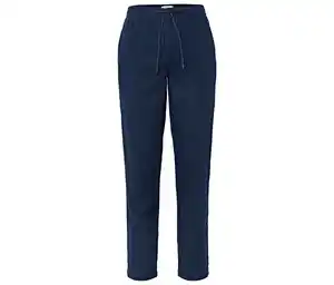 Leinen-Chino, navy