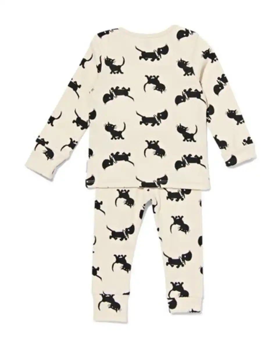 Bild 2 von Takkie und Siepie Baby-Pyjama zum Mitwachsen eierschalenfarben