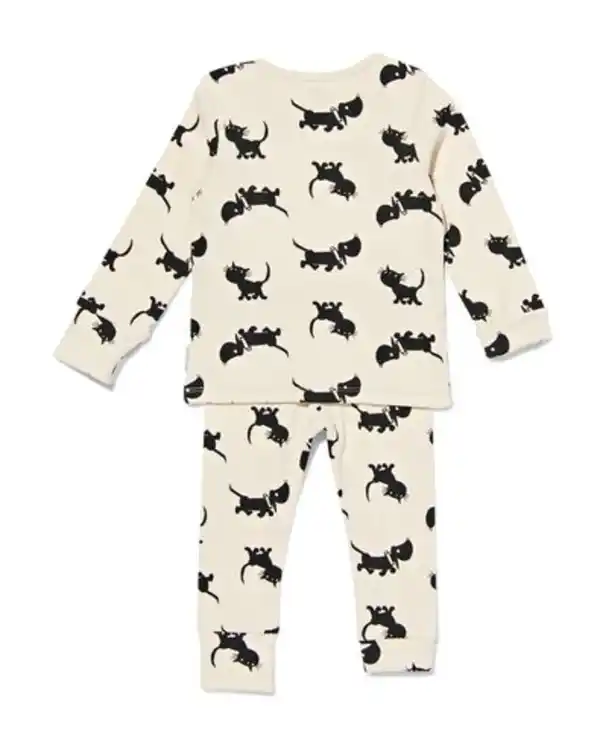 Bild 2 von Takkie und Siepie Baby-Pyjama zum Mitwachsen eierschalenfarben