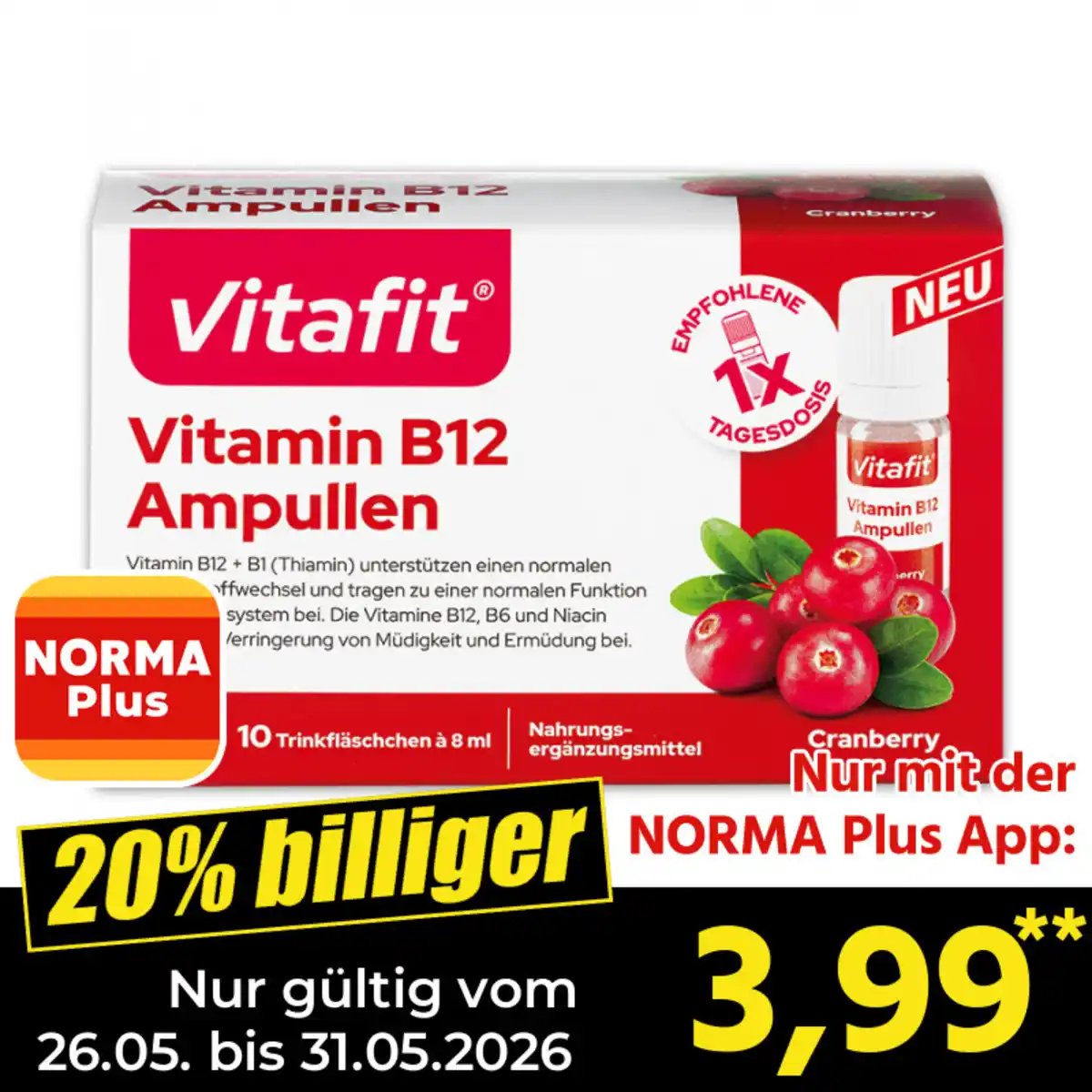 Bild 1 von Vitafit Vitamin B12 Kur