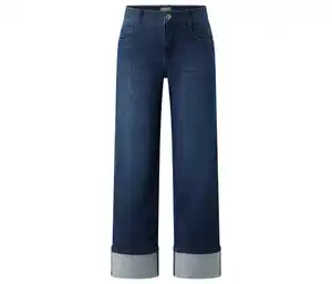 Angels Denim »Laia Turn Up«, Wide Leg, dunkelblau