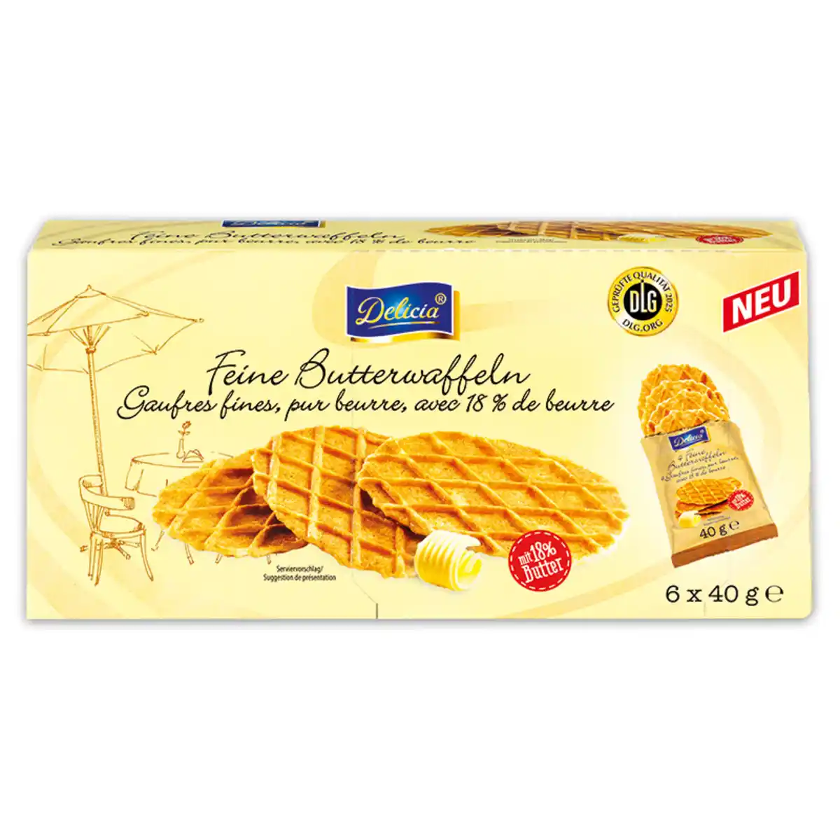 Bild 1 von Delicia Feine Butterwaffeln