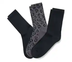 3 Paar Socken, schwarz und grau