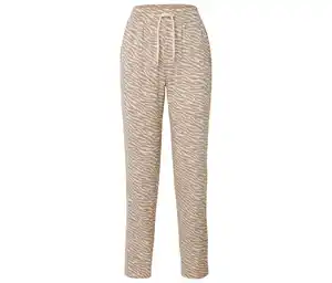 Sweathose, beige-weiß