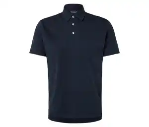 Jersey-Poloshirt, navy