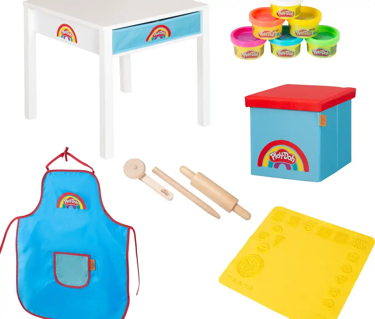 Bild 1 von Roba x Play-Doh Basteltisch mit Hocker und Zubehör