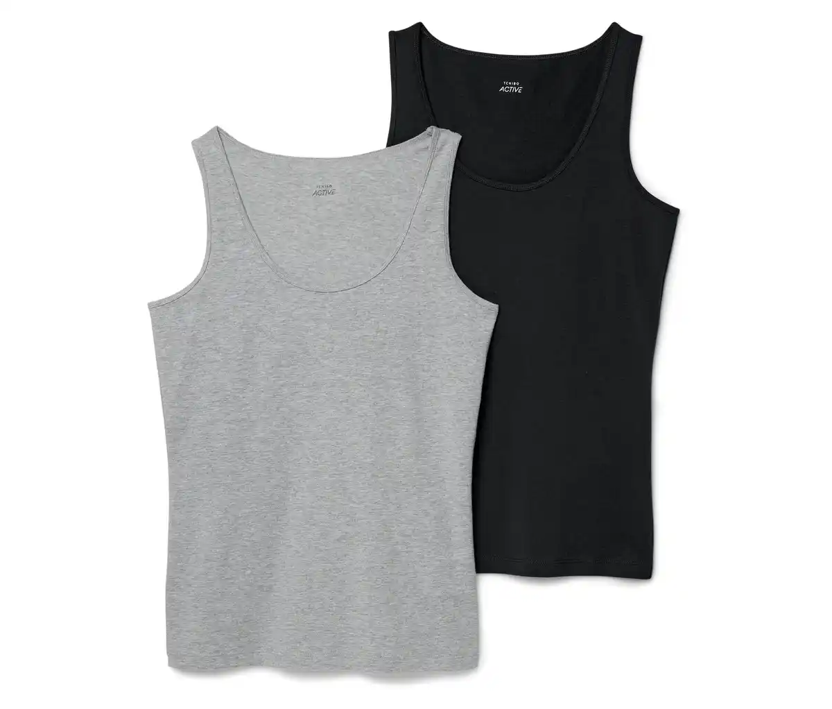 Bild 1 von 2 Tops, schwarz/grau