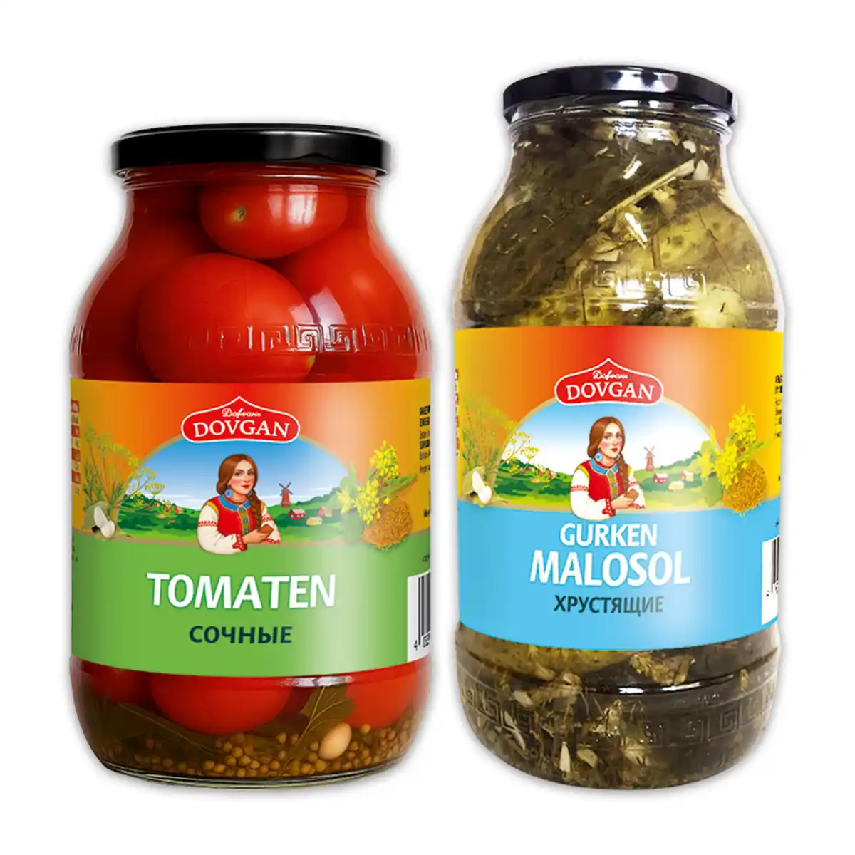 Bild 1 von Dovgan XXL Gurken Malosol / eingelegte Tomaten