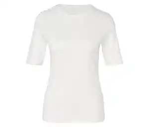 Basic Halbarmshirt, weiß