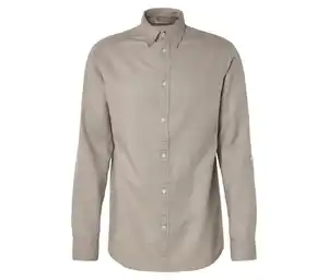 Hemd mit Leinen, beige