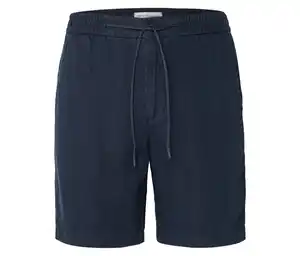 Leinen-Shorts, navy