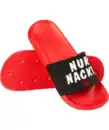 Bild 1 von Party Badeslipper „Nur nackt ist billiger“, rot/schwarz