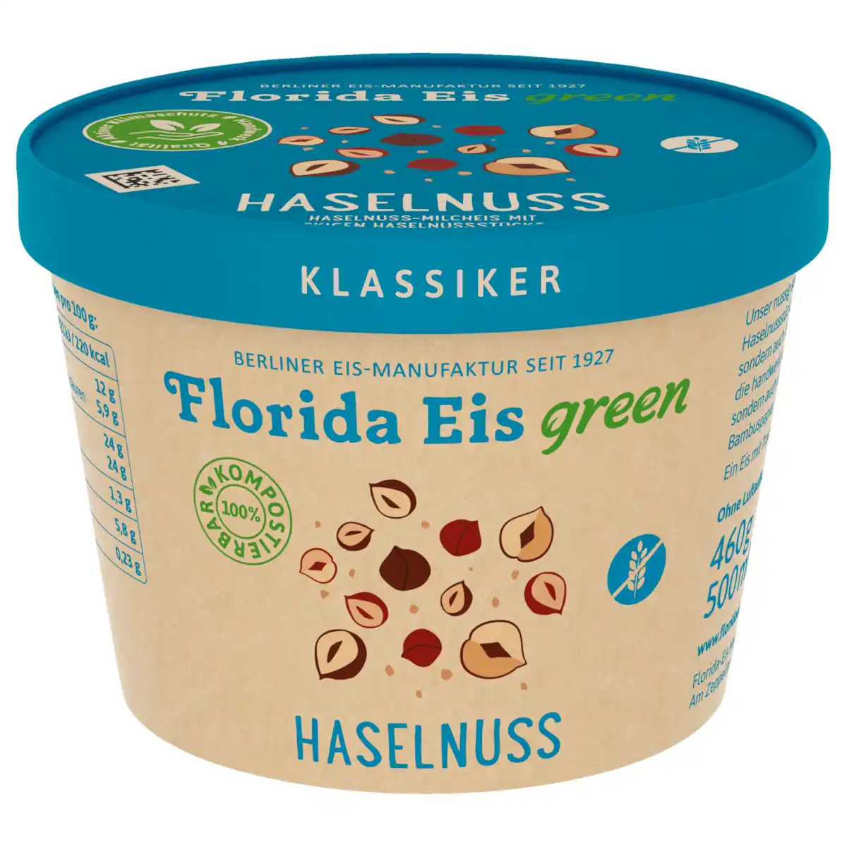 Bild 1 von Florida Eis green Haselnuss 500ml