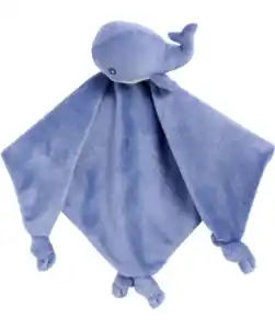 Schmusetuch Wal, blau