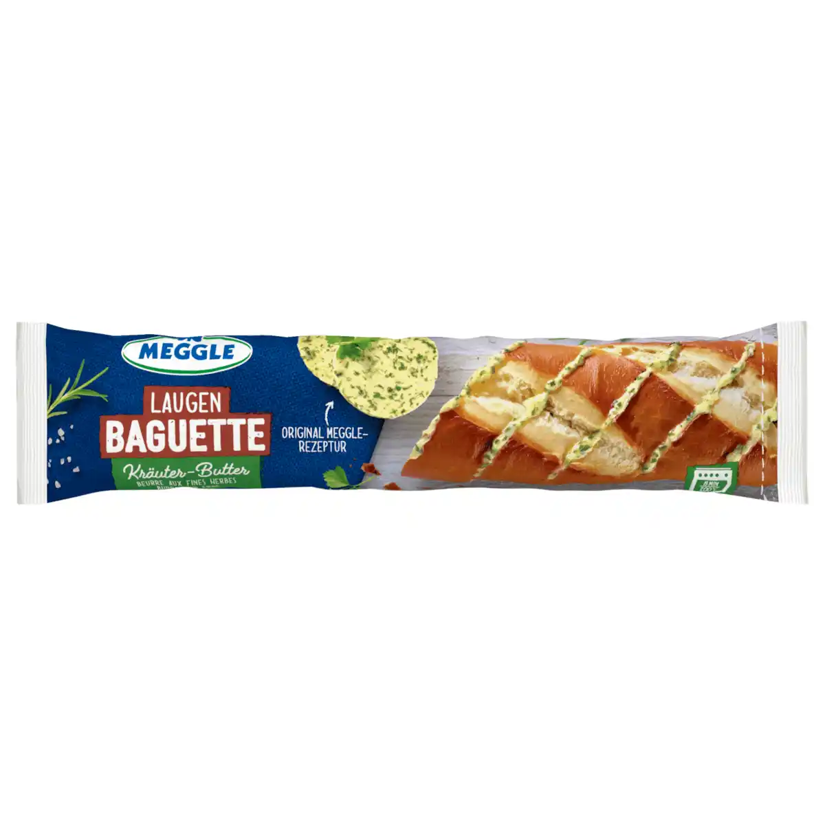 Bild 1 von Meggle Laugenbaguette Kräuterbutter 160g