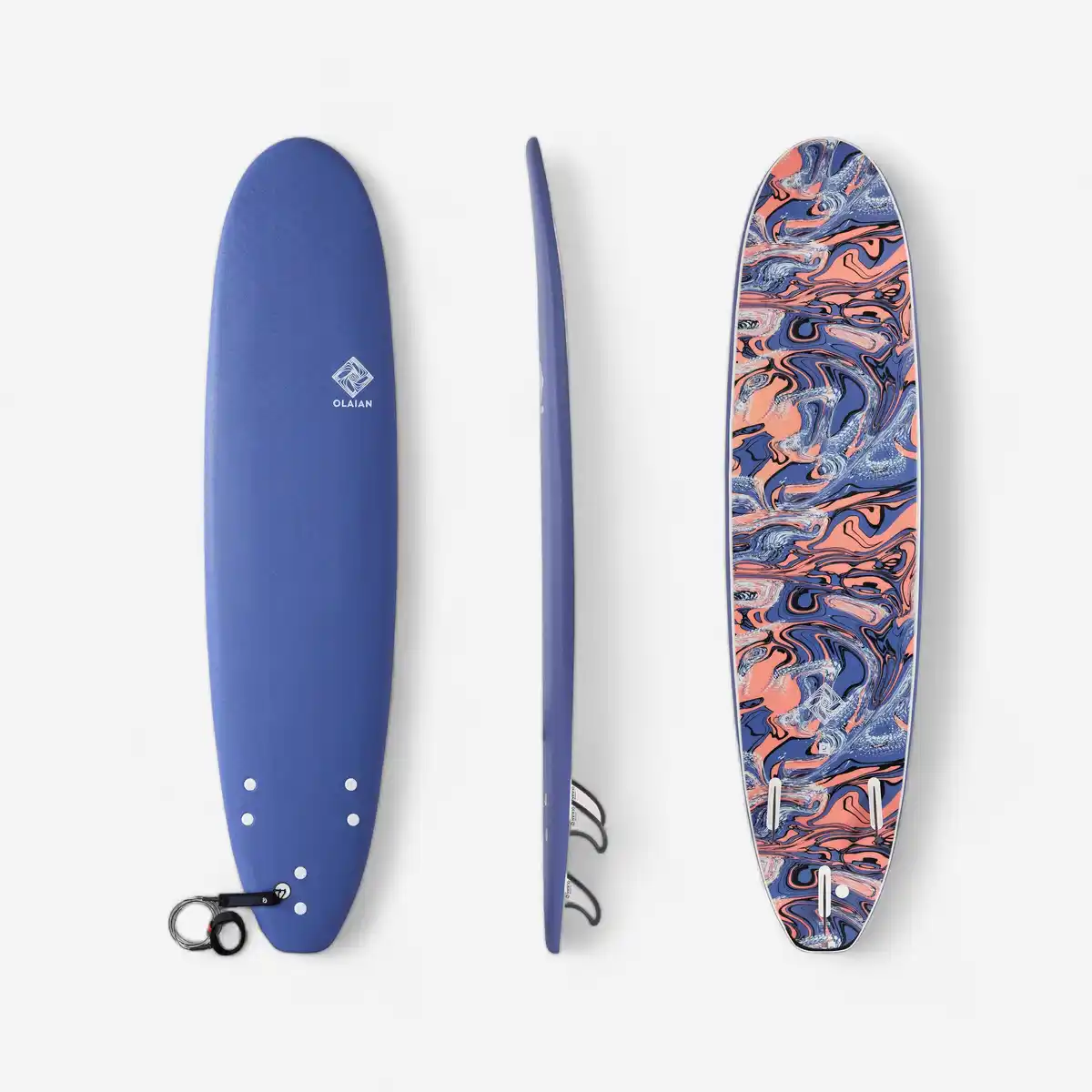 Bild 1 von DECATHLON Surfboard Schaumstoff 500 7'8" blau