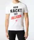 Bild 1 von Party T-Shirt „Nur nackt ist billiger“, weiß