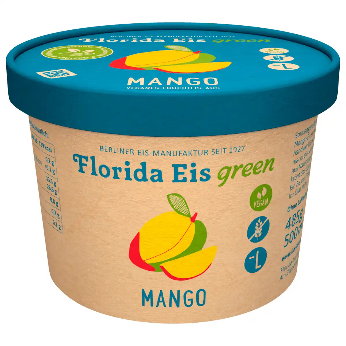 Bild 1 von Florida Eis green Mango 500ml