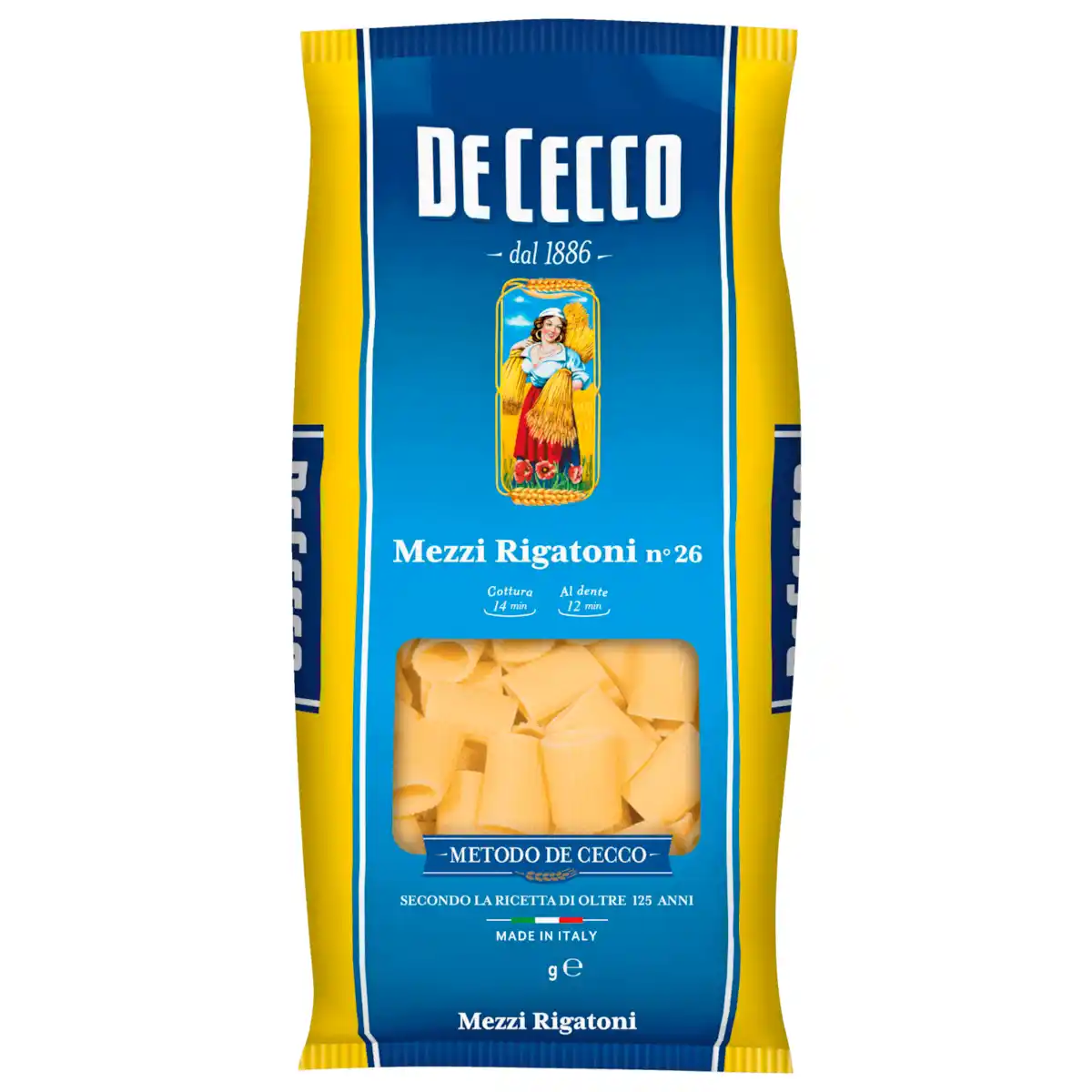 Bild 1 von De Cecco Mezzi Rigatoni Nr.26 500g