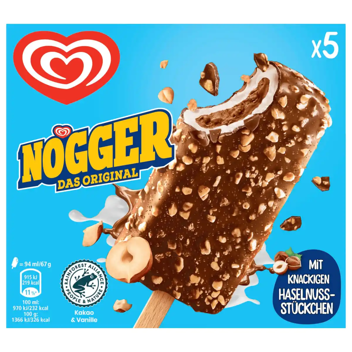 Bild 1 von Langnese Nogger Stieleis 470ml