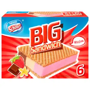 Nestlé Schöller Eis Big Sandwich 6 Stück