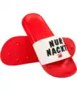 Bild 1 von Party Badeslipper „Nur nackt ist billiger“, rot/weiß