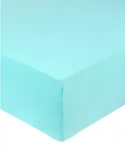 Polycotton-Spannbettlaken, hellblau