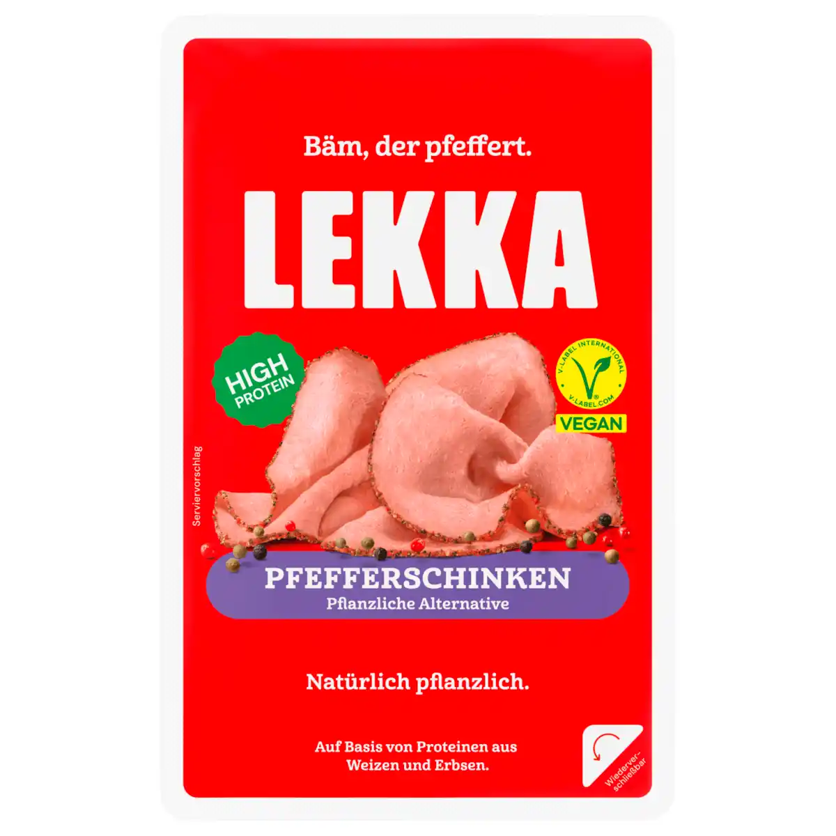 Bild 1 von Lekka Natürlich Pflanzlich Pfefferschinken Vegan 70g