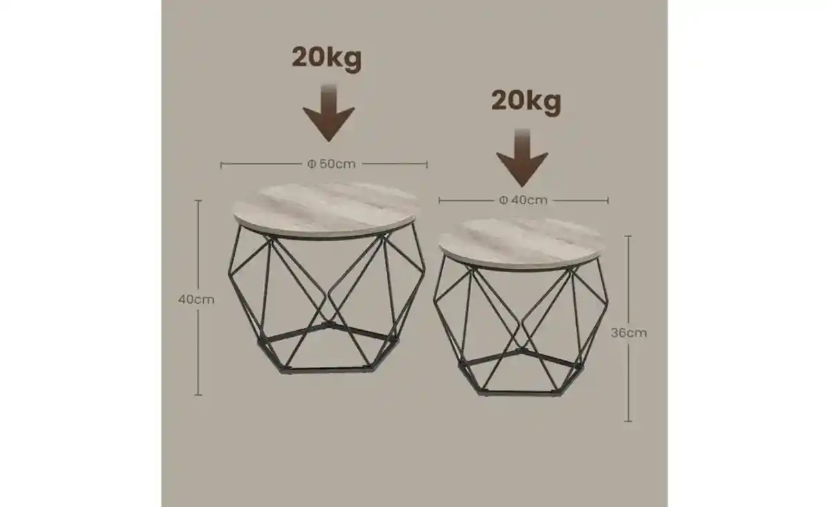 Bild 3 von Couchtisch 2er-Set Greta