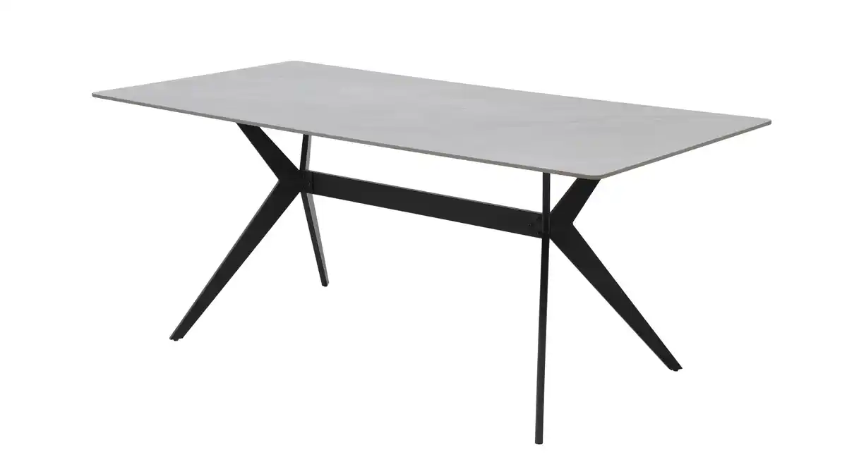 Bild 1 von Esstisch 180 x 90 cm Marmoroptik grau - PACCINO