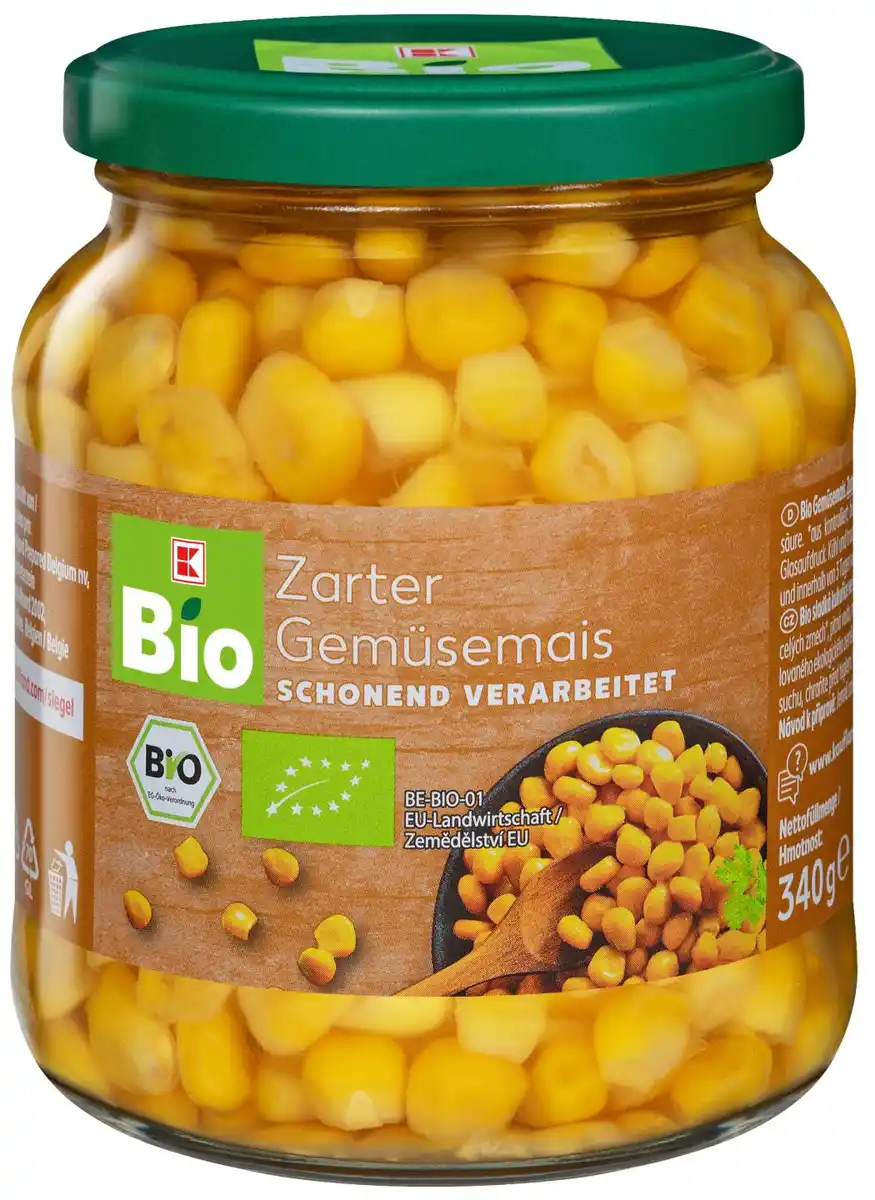 Bild 1 von K-BIO Bio-Gemüsemais, 350-g-Glas
