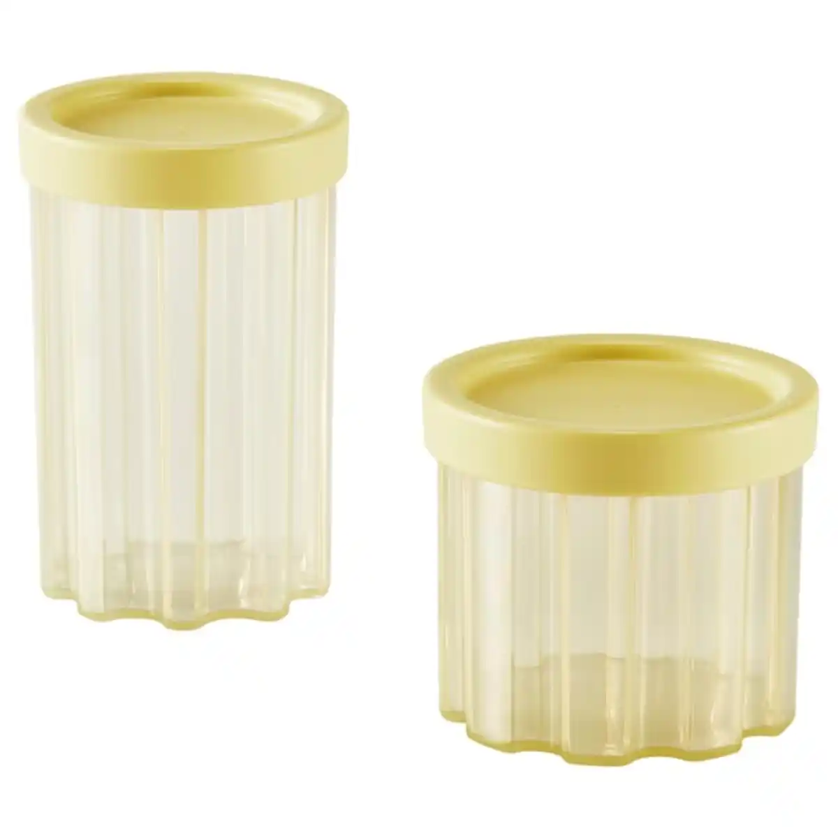 Bild 1 von SPJUTLILJA Dose mit Deckel 2er-Set, hellgelb