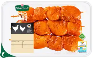K-PURLAND Hähnchen-Medaillonspieße in Paprikamarinade, 500-g-Packg.